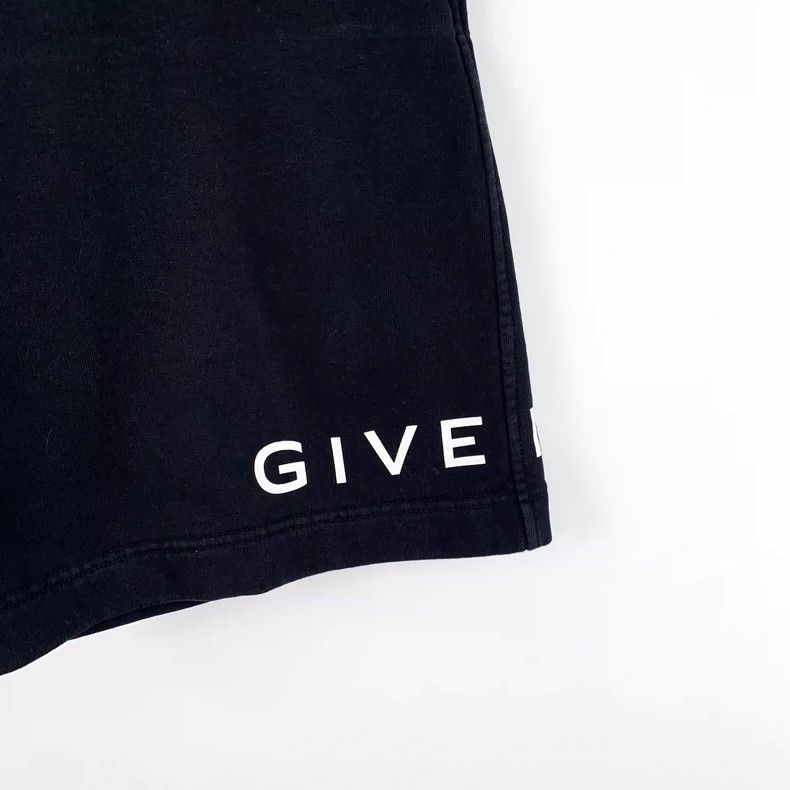 Givenchy Givenchy Black Logo Print Casual Shorts Size US 32 / EU 48 - 4 Thumbnail