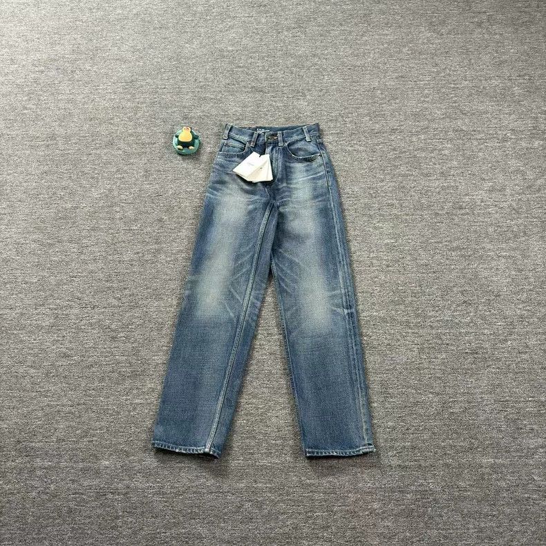 Celine Celine Blue Denim Pants Size 24 Size US 26 / EU 42 - 2 Thumbnail