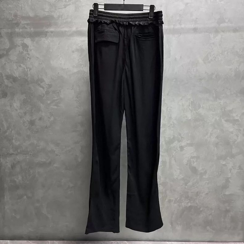 Balenciaga Black Elastic Waist Pleated Straight Pants Size US 44 / EU 60 - 2 Thumbnail
