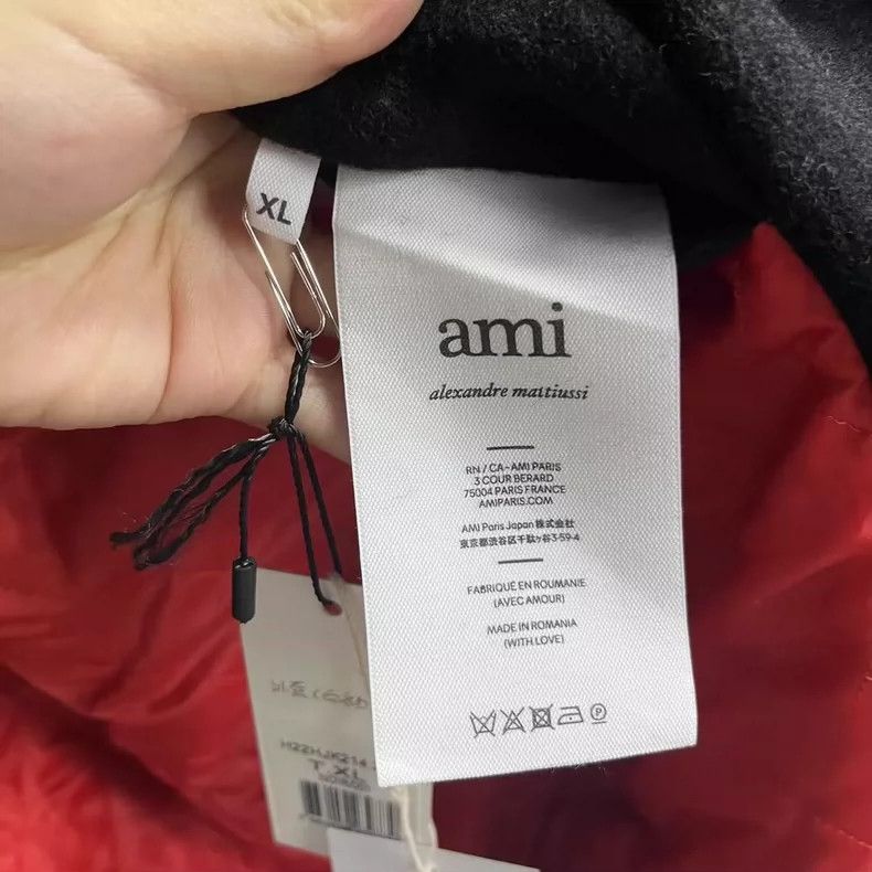 AMI Black and White Color Block Jacket Size US L / EU 52-54 / 3 - 4 Thumbnail