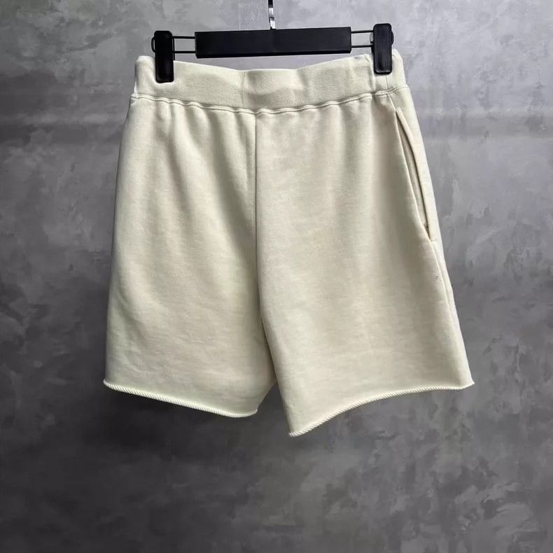 Celine Celine Ivory Logo Print Relaxed Drawstring Shorts Size US 32 / EU 48 - 2 Thumbnail