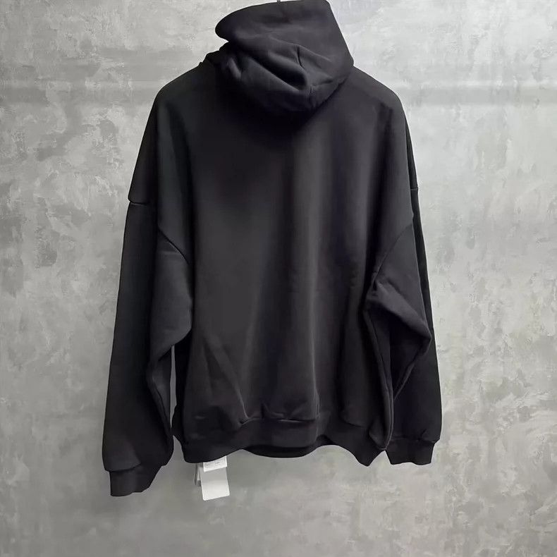 Balenciaga Balenciaga Black Letter Print Hooded Sweatshirt Size US XS / EU 42 / 0 - 2 Thumbnail