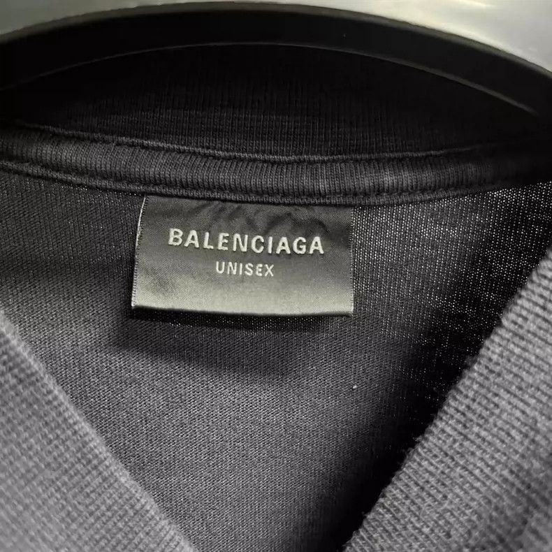 Balenciaga Balenciaga Black Letter Print Short Sleeve T-Shirt Size US M / EU 48-50 / 2 - 3 Thumbnail