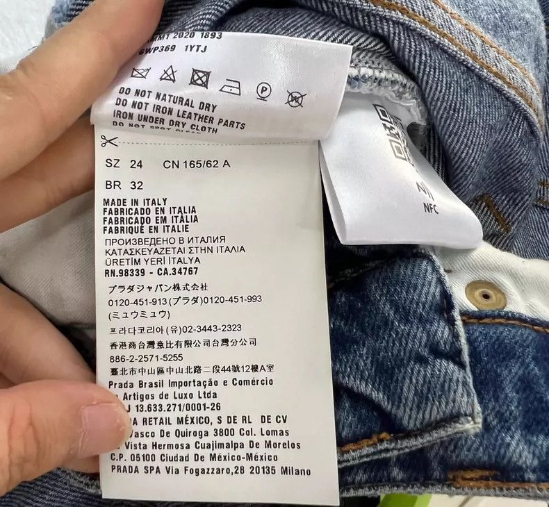 Miu Miu Miu Miu Blue Distressed Denim Pants Size 24 Size US 26 / EU 42 - 4 Thumbnail