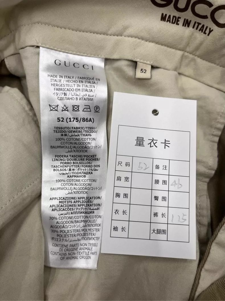 Gucci Gucci Khaki Cargo Work Pants SS24 Size US 44 / EU 60 - 4 Thumbnail
