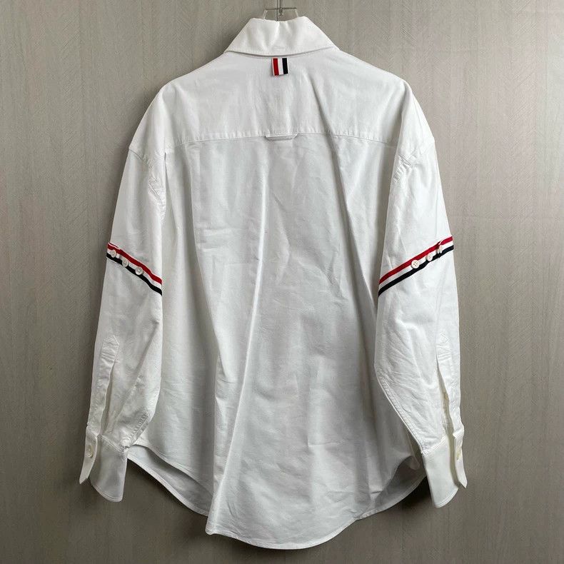 Thom Browne Thombrowne White Shirt Jacket Size US M / EU 48-50 / 2 - 2 Thumbnail
