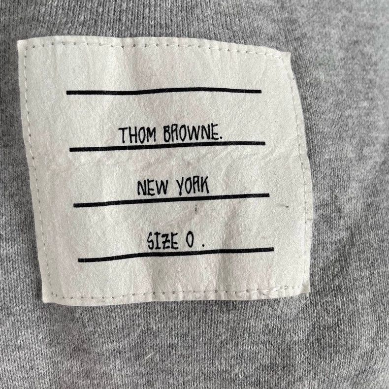 Thom Browne ThomBrowne Gray Four Stripe Long Pants Size US 26 / EU 42 - 2 Thumbnail