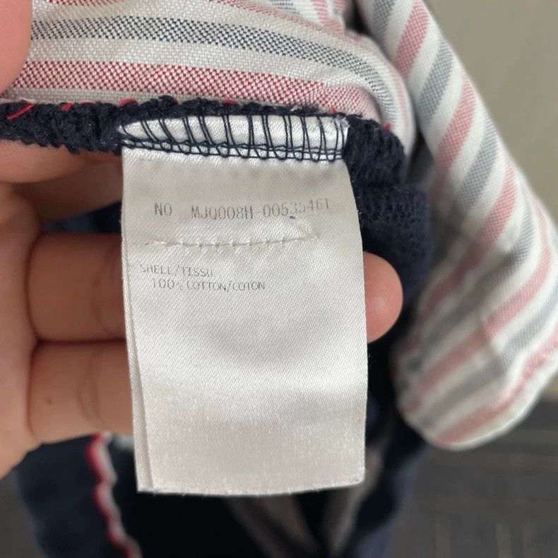 Thom Browne Thom Browne Navy Sweatpants with Stripes Size US 26 / EU 42 - 4 Thumbnail