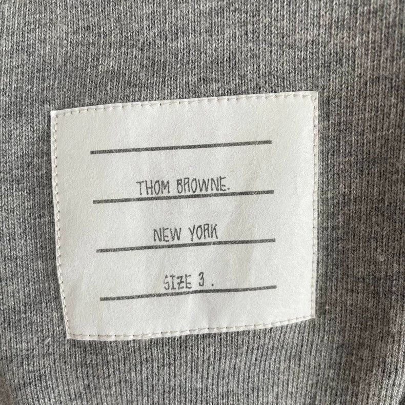 Thom Browne Thom Browne Gray Side Stripe Sweatpants Size US 26 / EU 42 - 2 Thumbnail