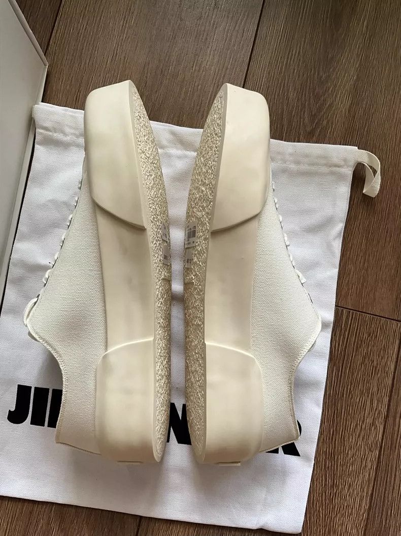 Jil Sander Jil Sander White Canvas Sneakers Size 39 Size US 10.5 / EU 43-44 - 3 Thumbnail