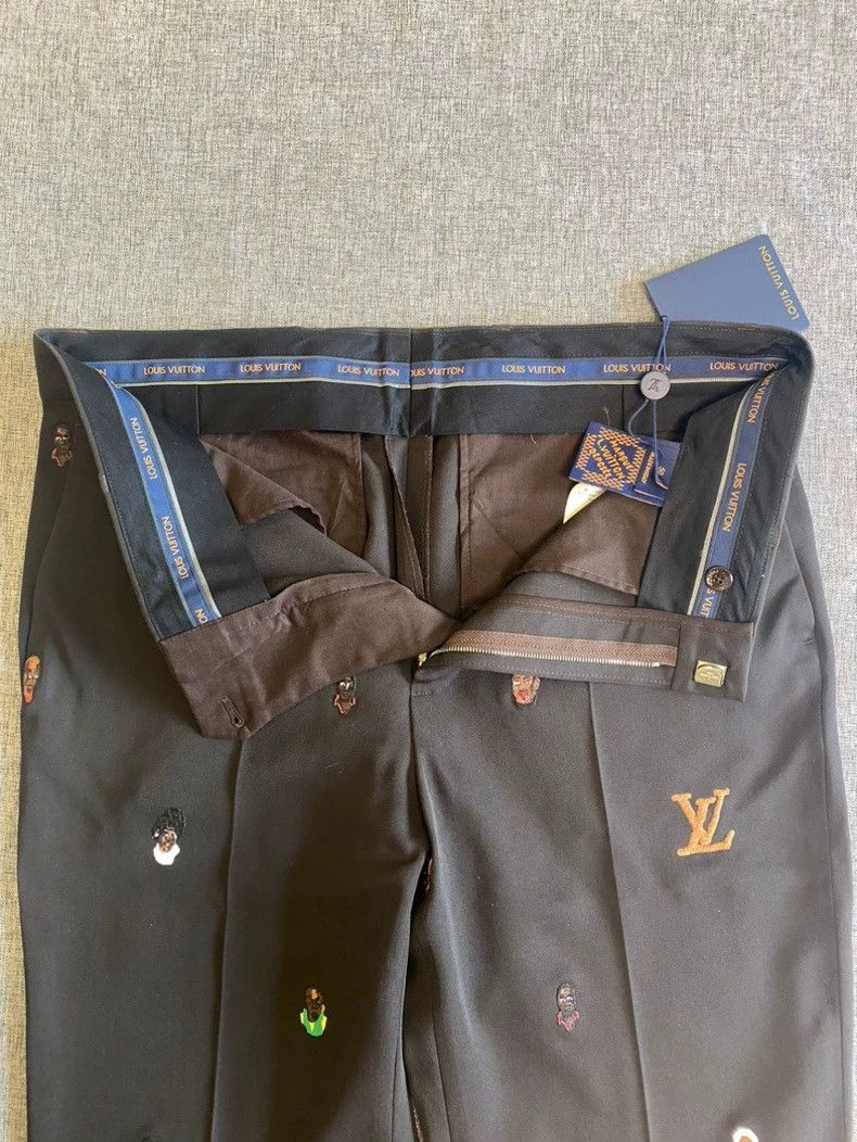Louis Vuitton Louis Vuitton SS24 Collaboration Embroidered Flared Pants-yf Size US 44 / EU 60 - 3 Thumbnail