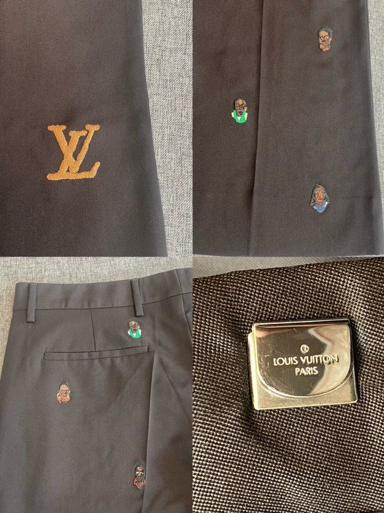 Louis Vuitton Louis Vuitton SS24 Collaboration Embroidered Flared Pants-yf Size US 44 / EU 60 - 5 Thumbnail