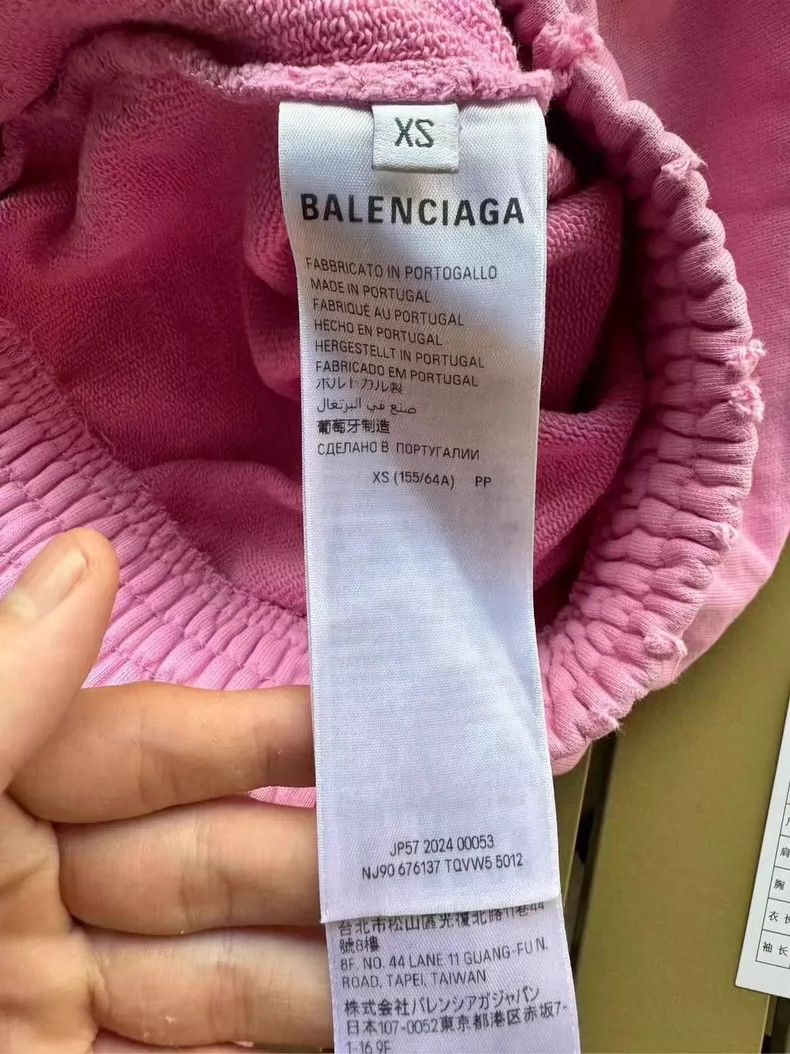 Balenciaga Balenciaga Pink Distressed Shorts for Sale-yf Size US 26 / EU 42 - 4 Thumbnail