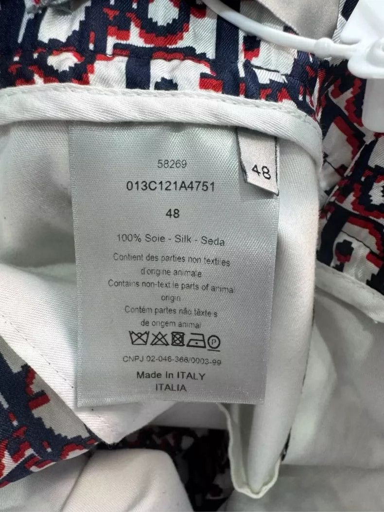 Dior Dior Classic Silk Shorts with Pattern-yf Size US 44 / EU 60 - 4 Thumbnail