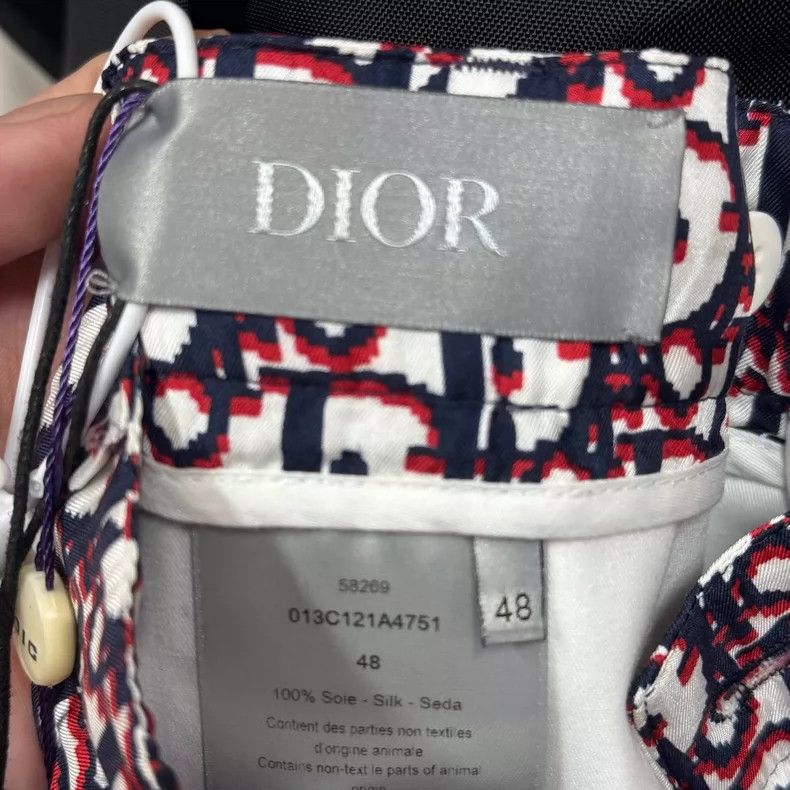 Dior Dior Classic Silk Shorts with Pattern-yf Size US 44 / EU 60 - 5 Thumbnail