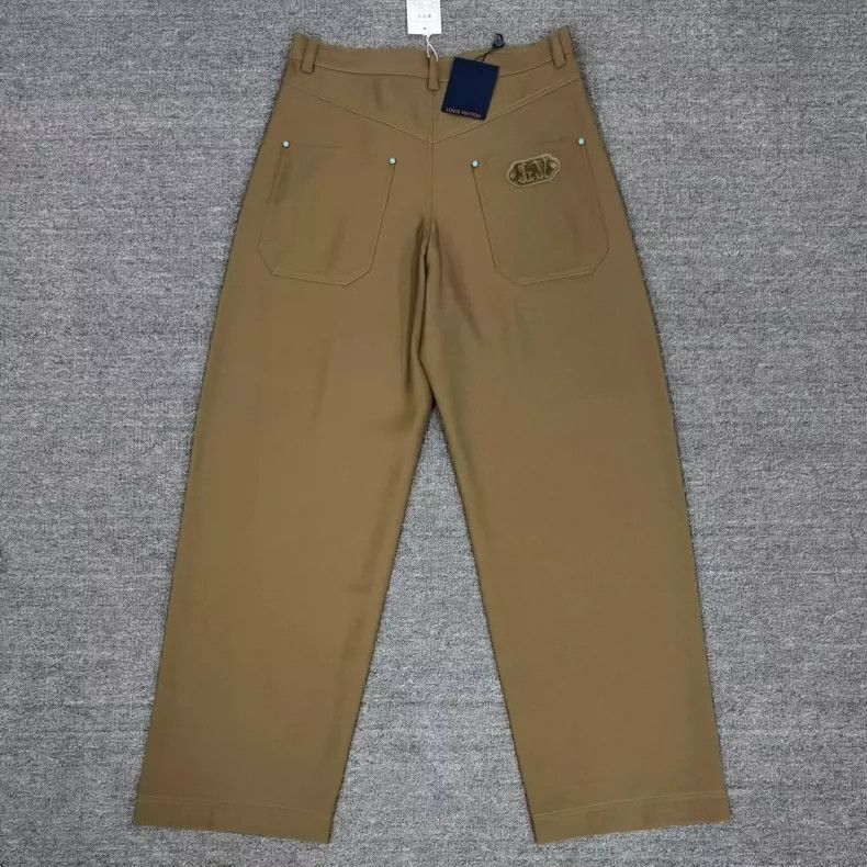 Louis Vuitton Louis Vuitton Turquoise Wool Pants-yf Size US 44 / EU 60 - 2 Thumbnail