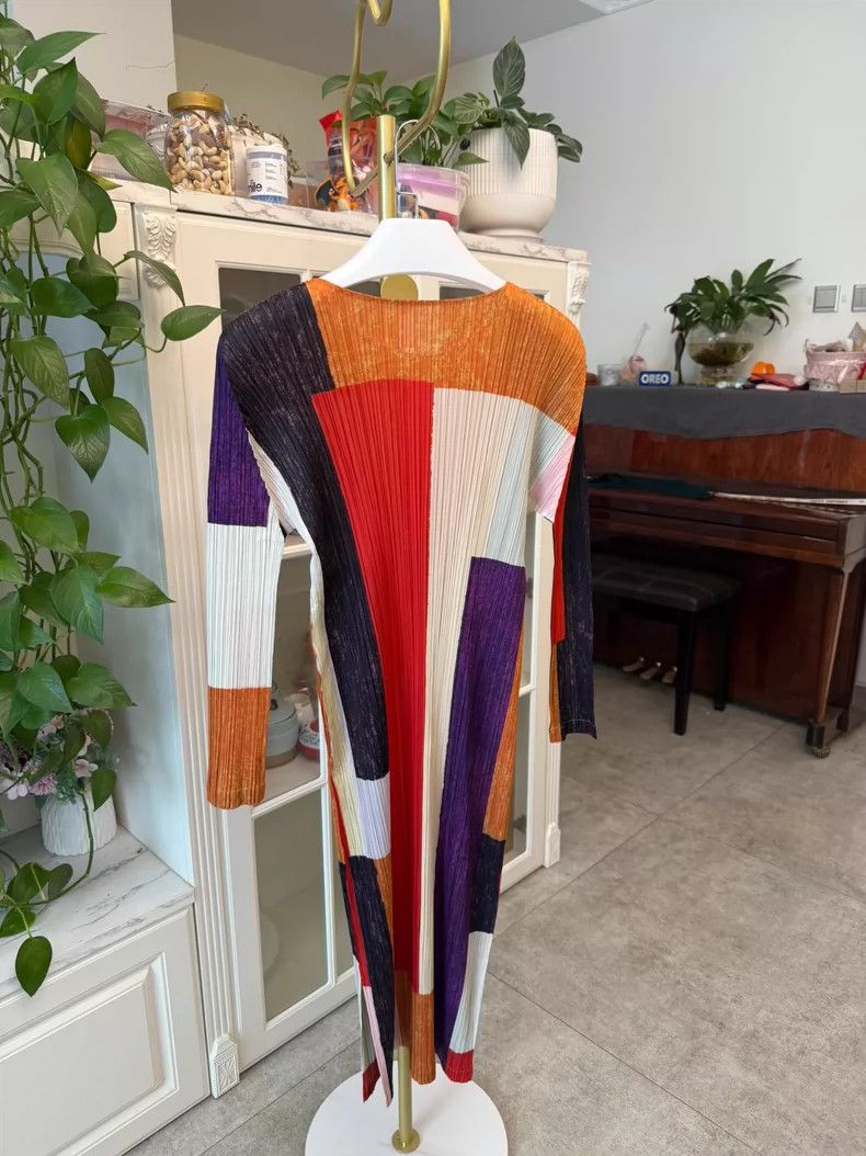 Issey Miyake Issey Miyake Color Block Dress Size 2-yf Size 22" - 4 Thumbnail