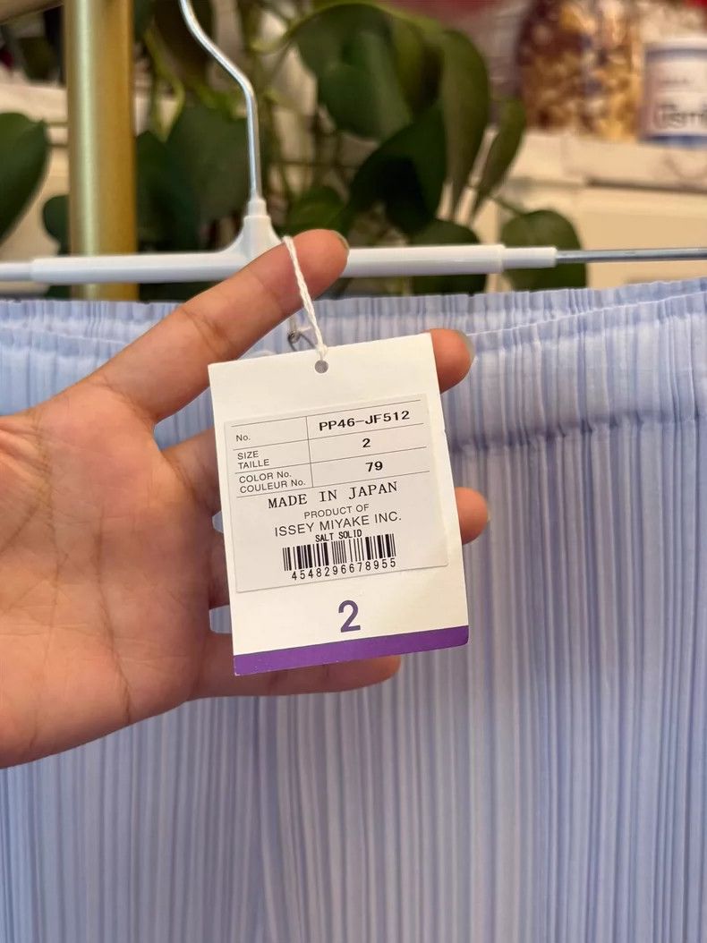 Issey Miyake Ice Blue Plisse Trousers Size 2-yf Size US 26 / EU 42 - 2 Thumbnail