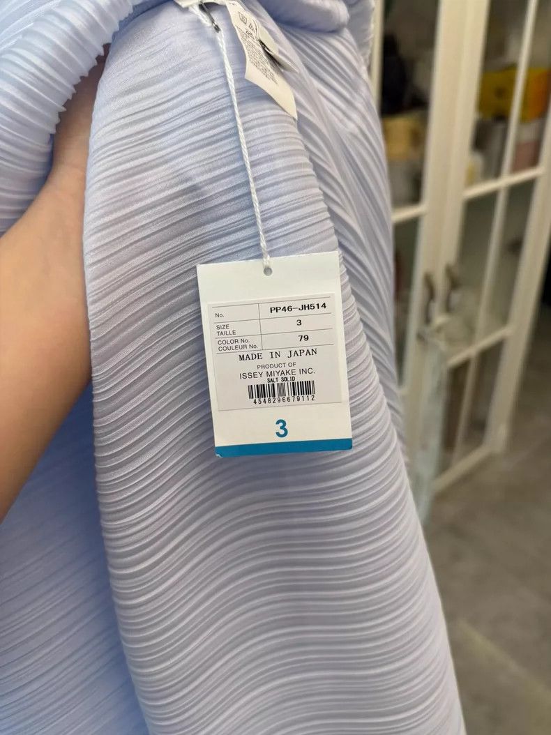 Issey Miyake Issey Miyake Pleated Dress in Ice Blue-yf Size 22" - 4 Thumbnail