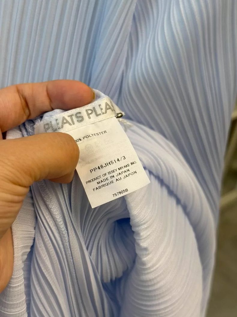 Issey Miyake Issey Miyake Pleated Dress in Ice Blue-yf Size 22" - 5 Thumbnail