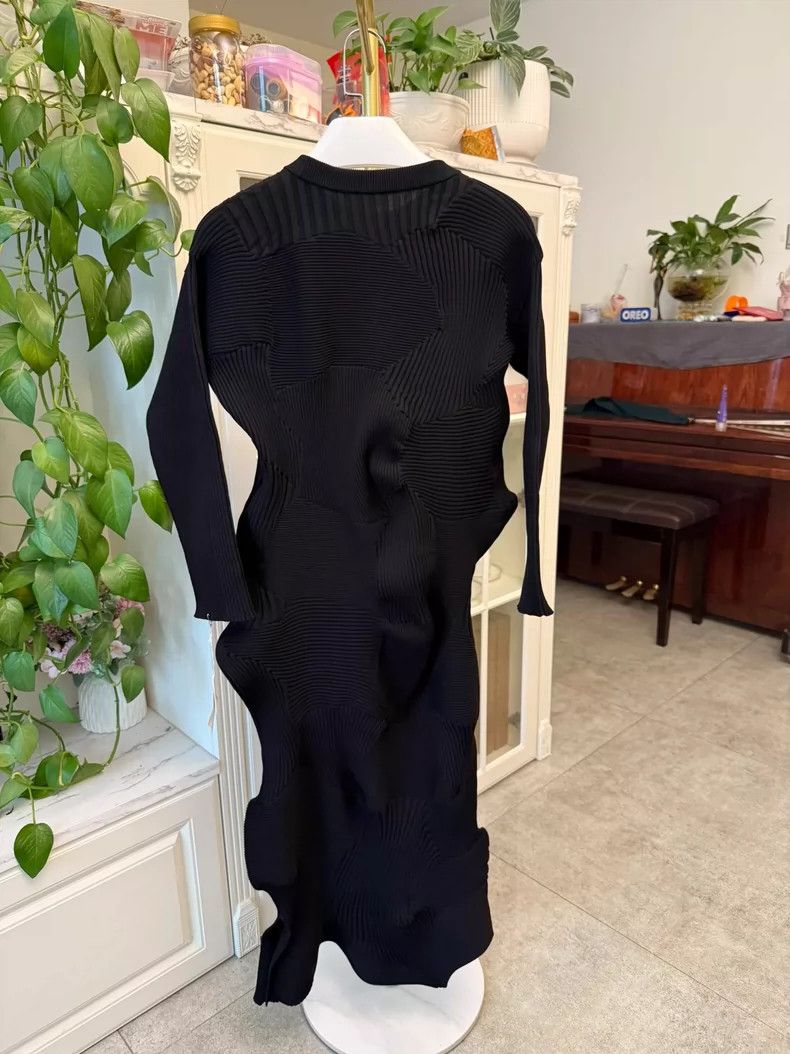 Issey Miyake Issey Miyake Black Knitted Dress for Women-yf Size M / US 6-8 / IT 42-44 - 6 Thumbnail