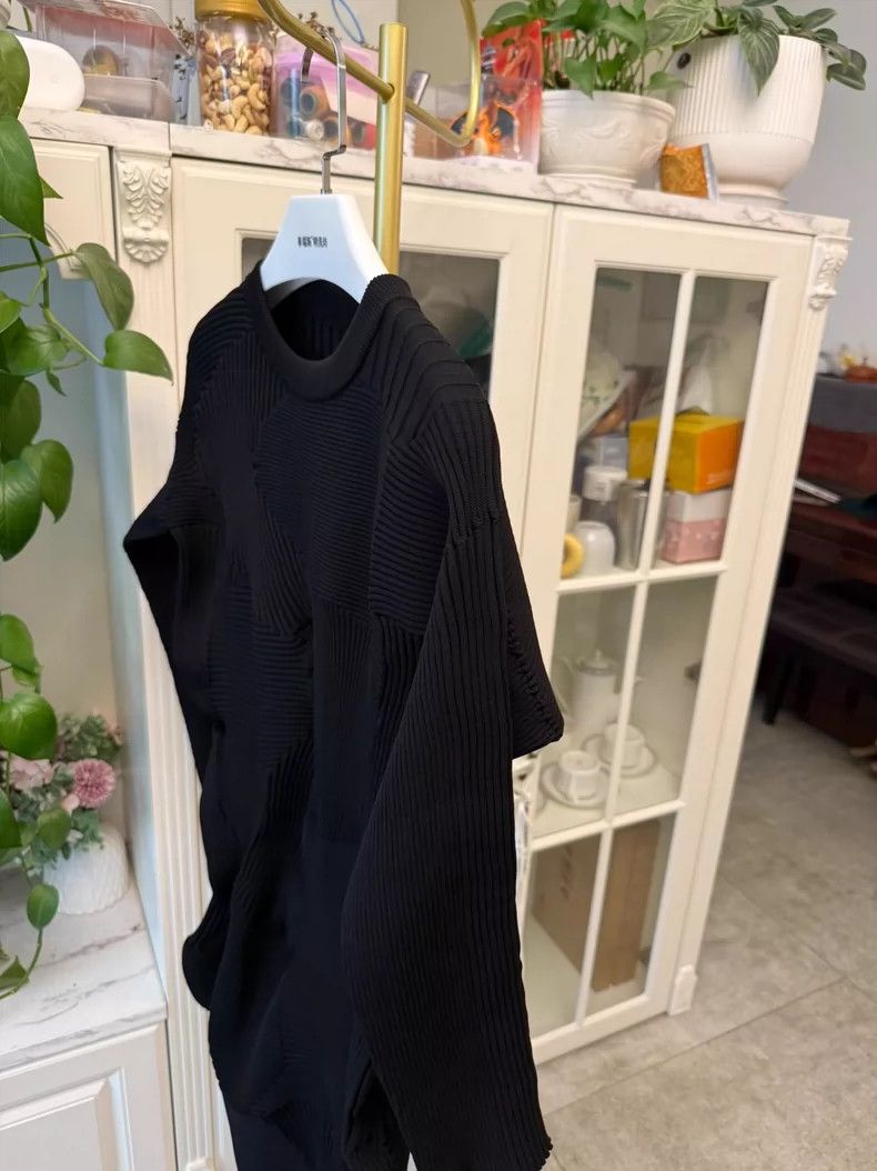 Issey Miyake Issey Miyake Black Knitted Dress for Women-yf Size M / US 6-8 / IT 42-44 - 3 Thumbnail