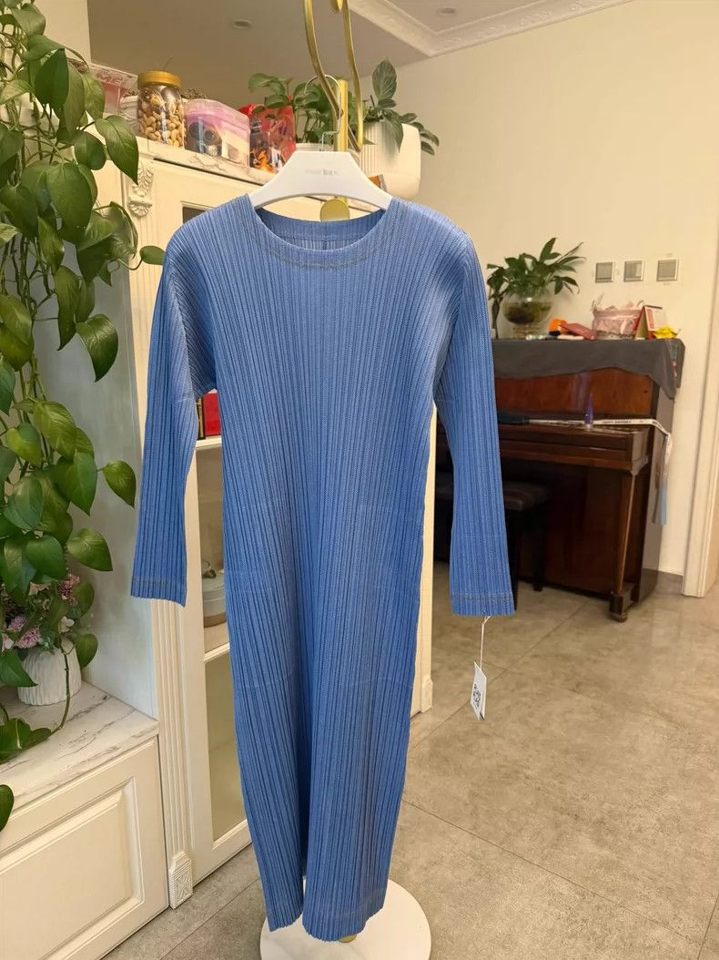 Issey Miyake Issey Miyake Denim Blue Dress Size 3-yf Size US 26 / EU 42 - 2 Thumbnail