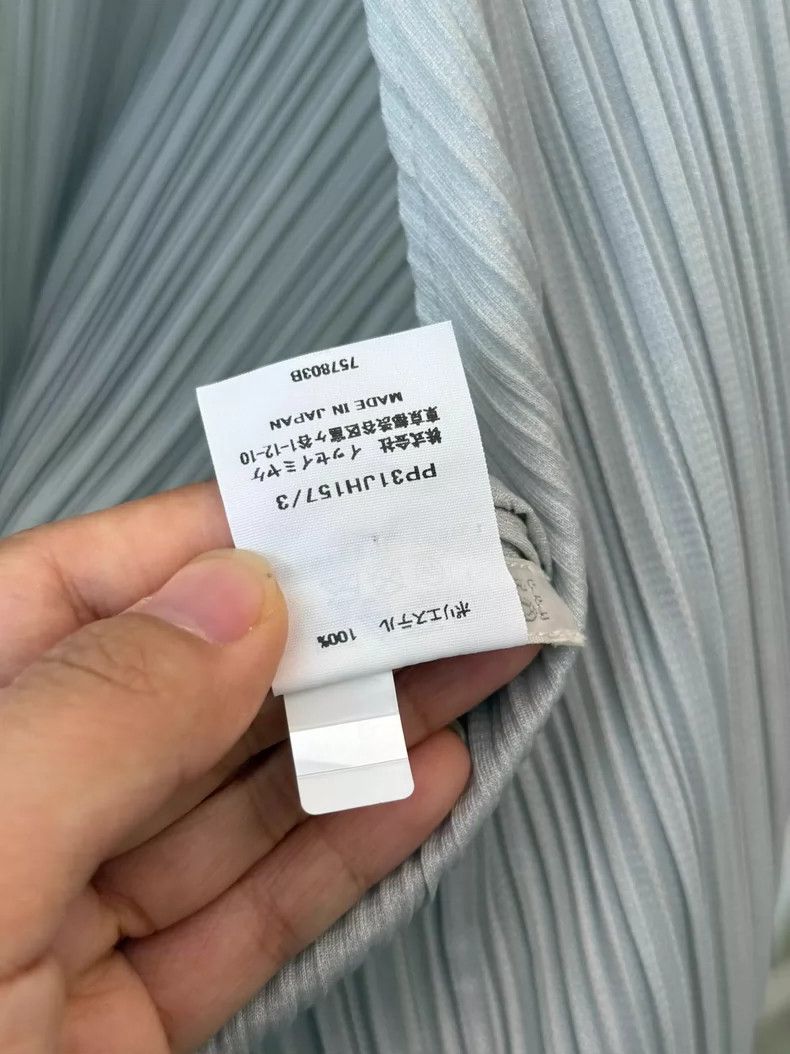 Issey Miyake Issey Miyake Grey Pleated Dress Size 3-yf Size 22" - 3 Thumbnail