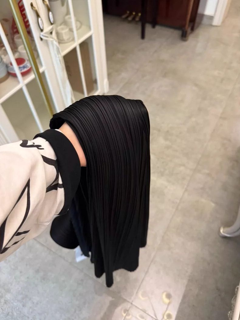 Issey Miyake Issey Miyake Black Long Dress with Buttons-yf Size 22" - 8 Thumbnail