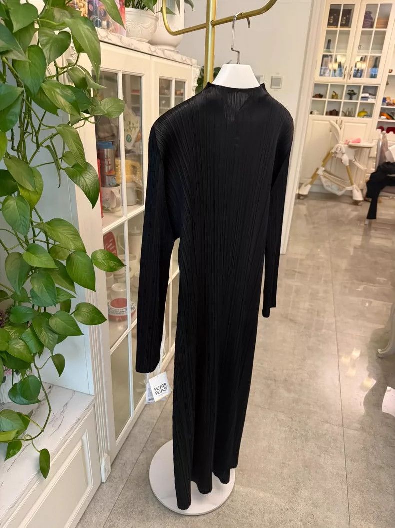 Issey Miyake Issey Miyake Black Long Dress with Buttons-yf Size 22" - 7 Thumbnail