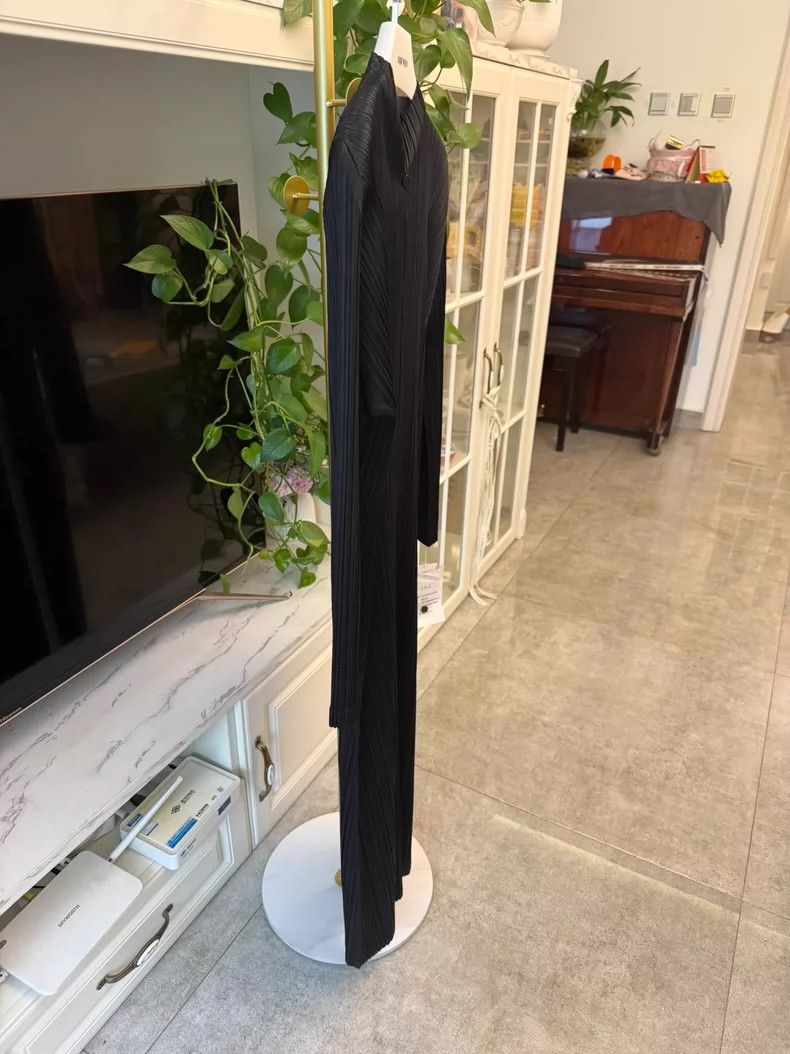 Issey Miyake Issey Miyake Black Long Dress with Buttons-yf Size 22" - 6 Thumbnail