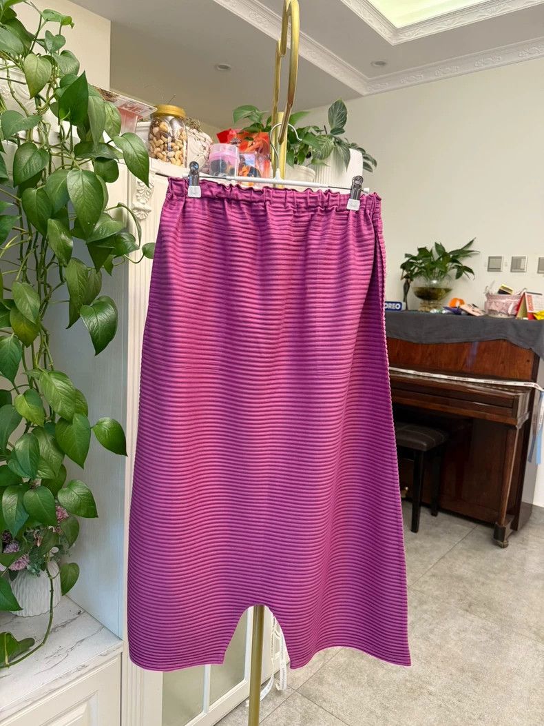 Issey Miyake Pink Thick Fabric Pants with Stripe Pattern-yf Size US 44 / EU 60 - 3 Thumbnail