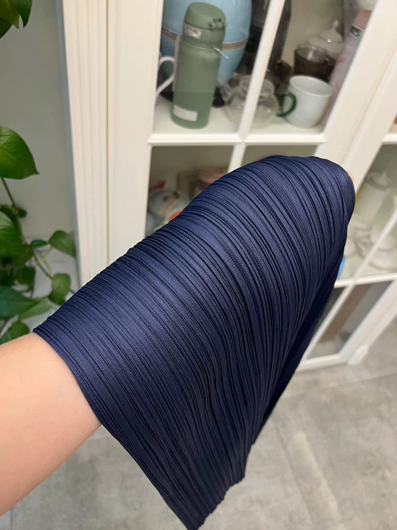 Issey Miyake Navy Blue Pleated Wide Leg Pants-yf Size US 26 / EU 42 - 6 Thumbnail