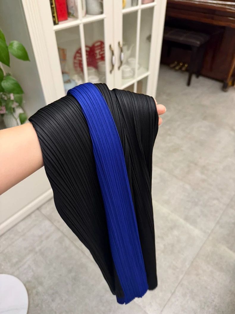 Issey Miyake Black Pants with Blue Side Stripes-yf Size US 26 / EU 42 - 6 Thumbnail