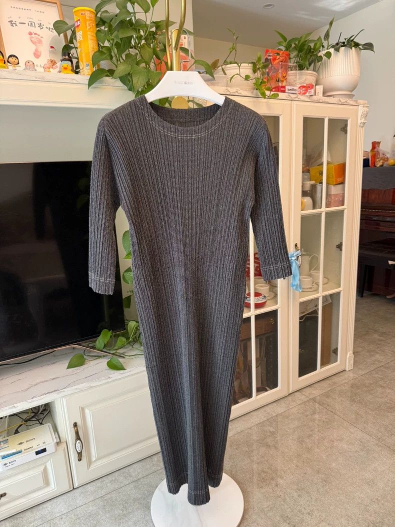 Issey Miyake Issey Miyake Black Denim Dress Size 3-yf Size 22" - 4 Thumbnail