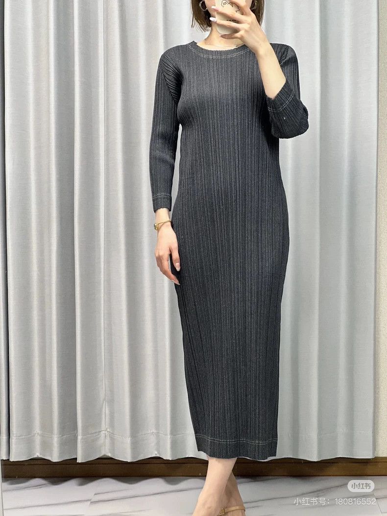 Issey Miyake Issey Miyake Black Denim Dress Size 3-yf Size 22" - 3 Thumbnail