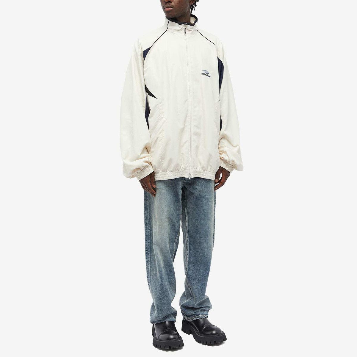 Balenciaga 3B Sport Icon Track Jacket in White Size US XS / EU 42 / 0 - 4 Thumbnail