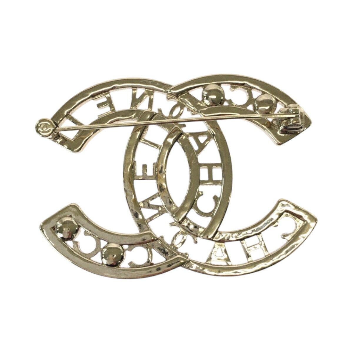 Chanel Chanel Chanel Metal Faux Pearl Coco Mark Brooch Metal Brooch Size ONE SIZE - 2 Thumbnail