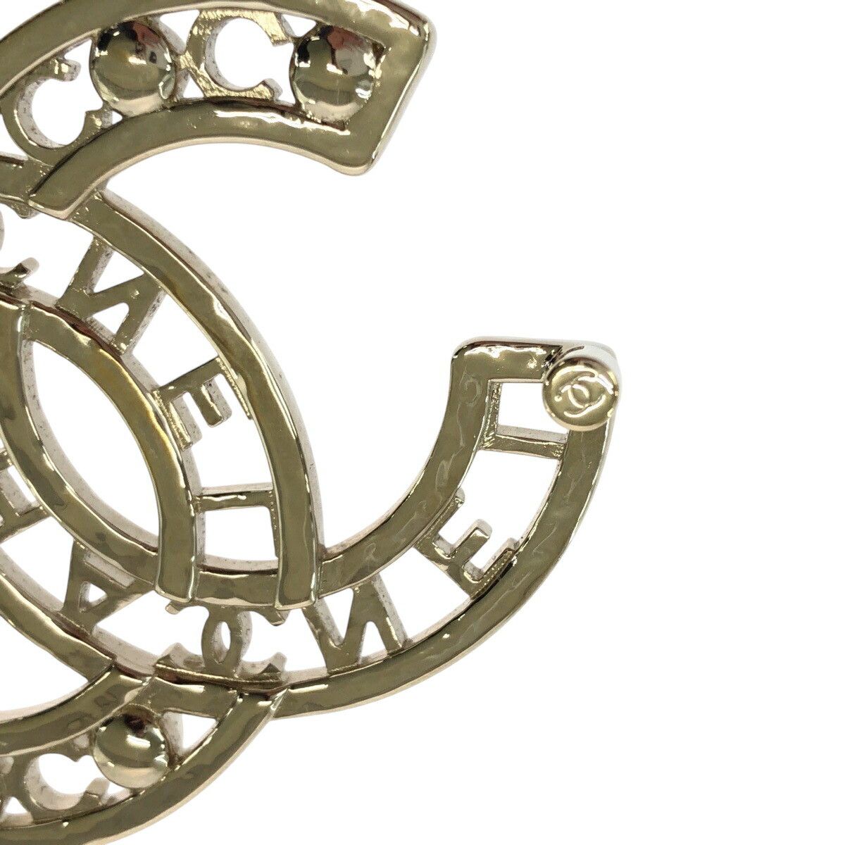 Chanel Chanel Chanel Metal Faux Pearl Coco Mark Brooch Metal Brooch Size ONE SIZE - 5 Thumbnail