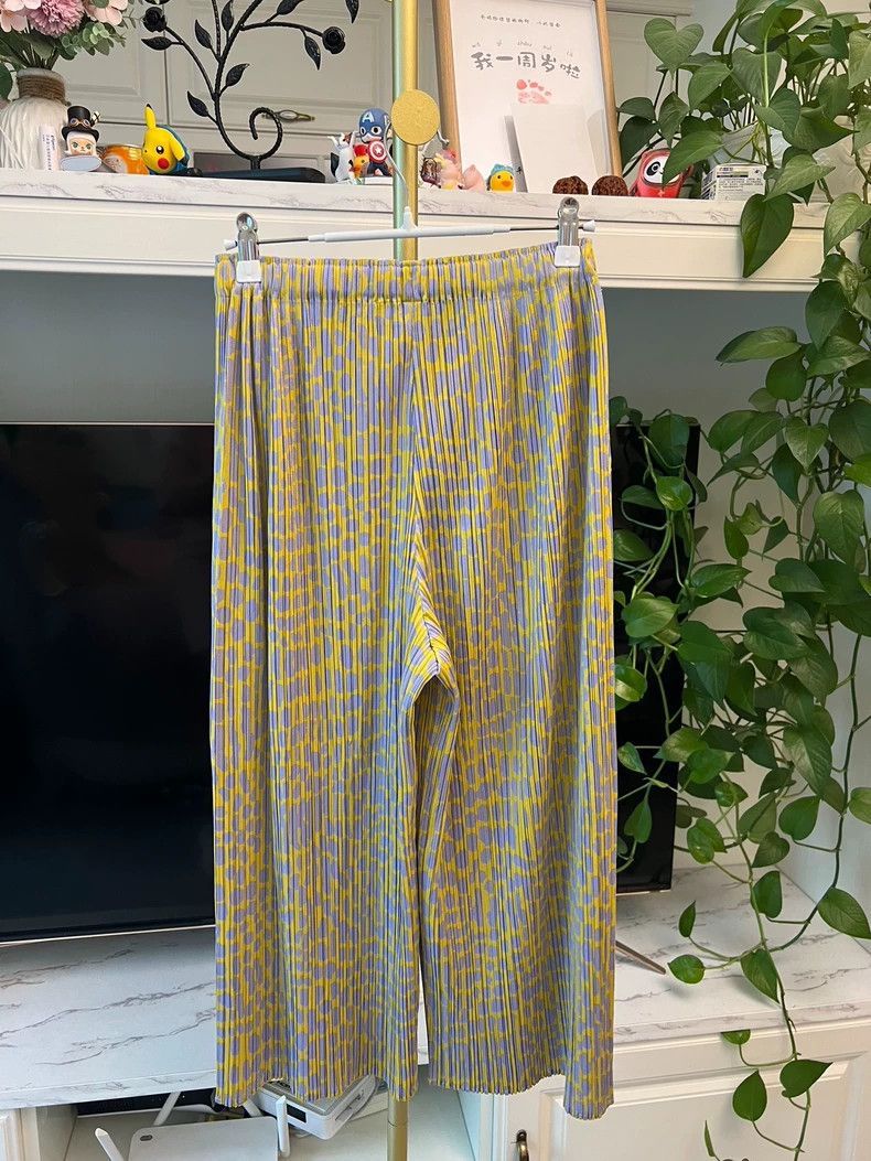 Issey Miyake Pleated Pants with Leopard and Polka Dots-yf Size US 26 / EU 42 - 5 Thumbnail