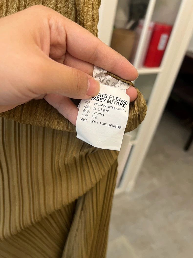 Issey Miyake Issey Miyake Champagne Gold Dress Size 5-yf Size 22" - 4 Thumbnail