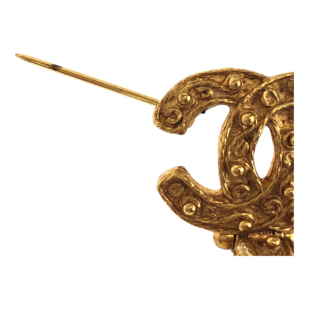 Chanel Chanel Chanel Gold Plated Faux Pearl Coco Mark Brooch Metal Brooch ココマーク Size ONE SIZE - 5 Thumbnail