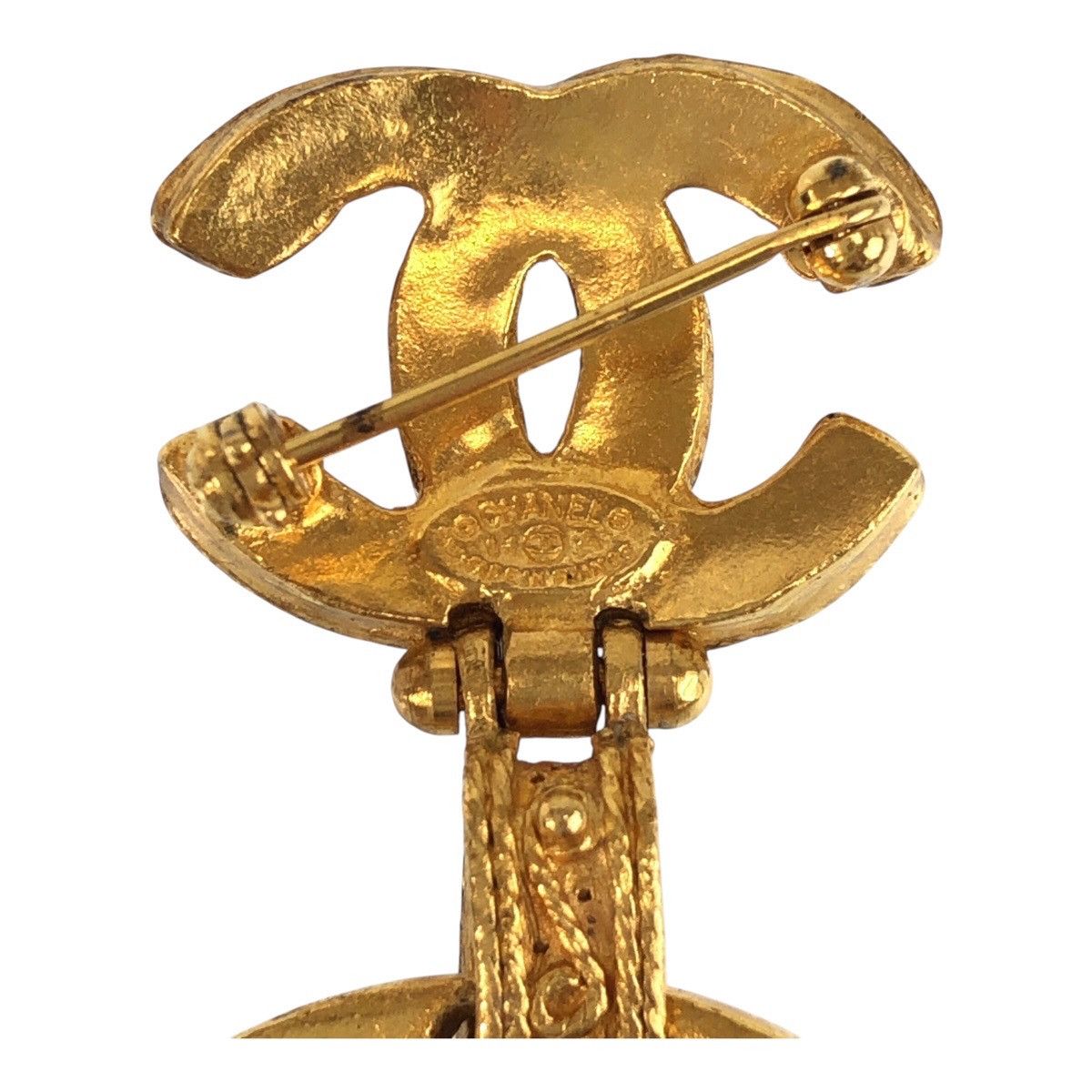 Chanel Chanel Chanel Gold Plated Faux Pearl Coco Mark Brooch Metal Brooch ココマーク Size ONE SIZE - 4 Thumbnail