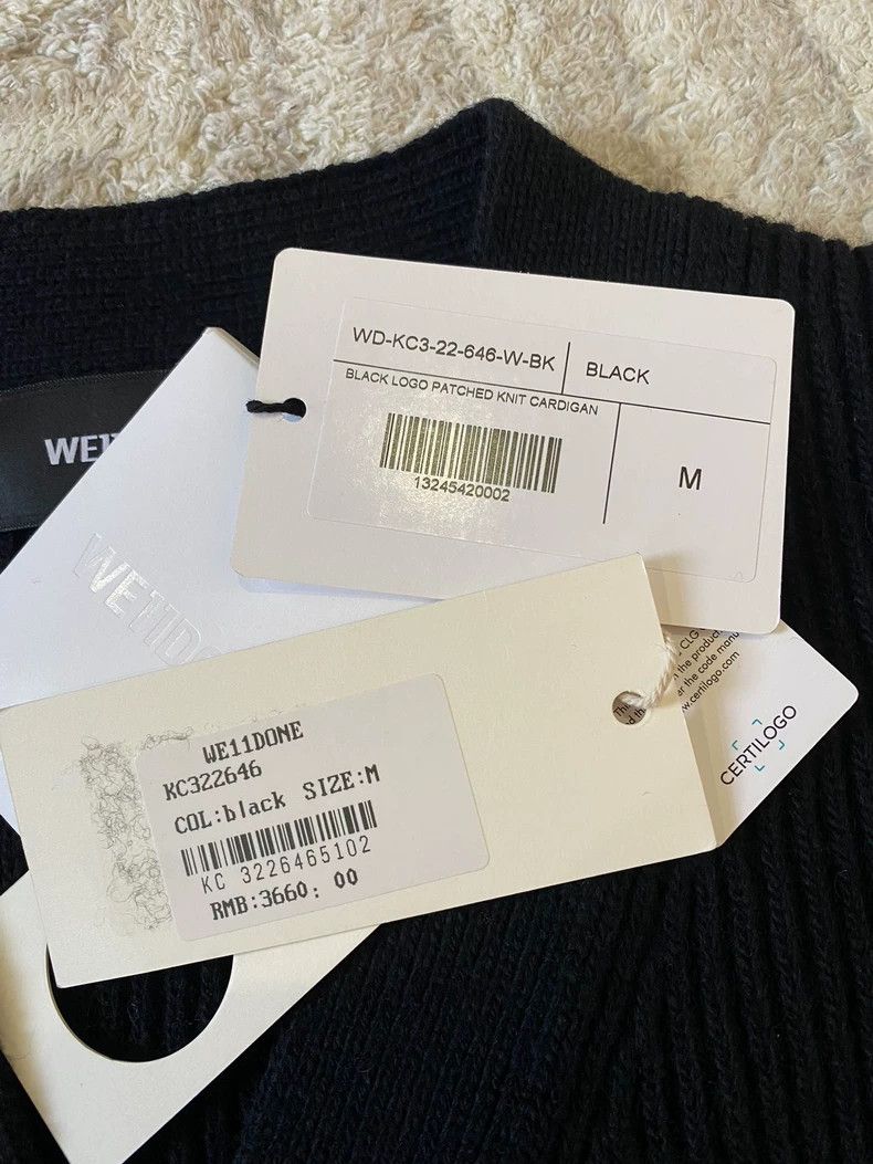 Maison MIHARA YASUHIRO Black Ribbed Knit Cardigan Sweater with Tags-yf Size US M / EU 48-50 / 2 - 5 Thumbnail