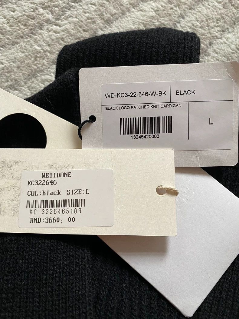 Maison MIHARA YASUHIRO Black Ribbed Knit Cardigan Sweater with Tags-yf Size US M / EU 48-50 / 2 - 7 Thumbnail