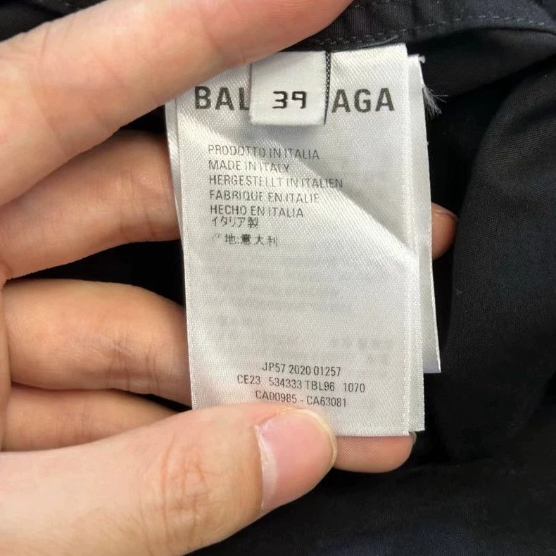 Balenciaga Balenciaga Black Long Sleeve Shirt With Prints-yf Size US M / EU 48-50 / 2 - 2 Thumbnail