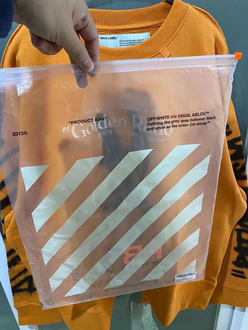 Officine Creative Off White Orange Graffiti Sweatshirt M-L-yf Size US M / EU 48-50 / 2 - 3 Thumbnail