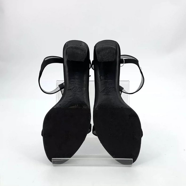 Roger Vivier Roger Vivier Black Casual Sandals with Rhinestones Size US 7 / IT 37 - 5 Thumbnail
