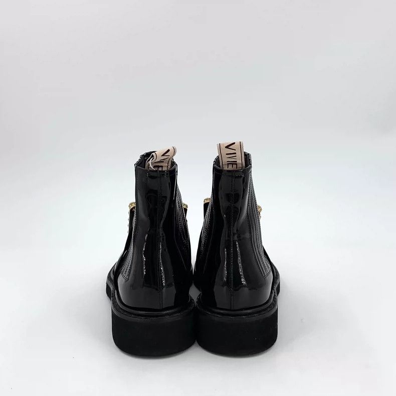 Roger Vivier Roger Vivier Black Chelsea Boots with Diamonds Size US 4 / IT 34 - 4 Thumbnail