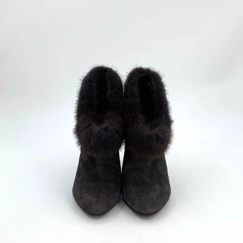 Dior Christian Dior Brown Suede High Heels Size US 7 / IT 37 - 3 Thumbnail